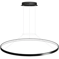 Luminaria superficie o suspendida CYCLE IN, 120W, antracita, Ø100cm