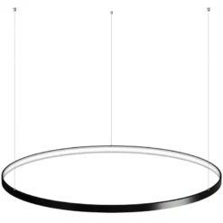 Luminaria superficie o suspendida CYCLE IN, 120W, antracita, Ø100cm