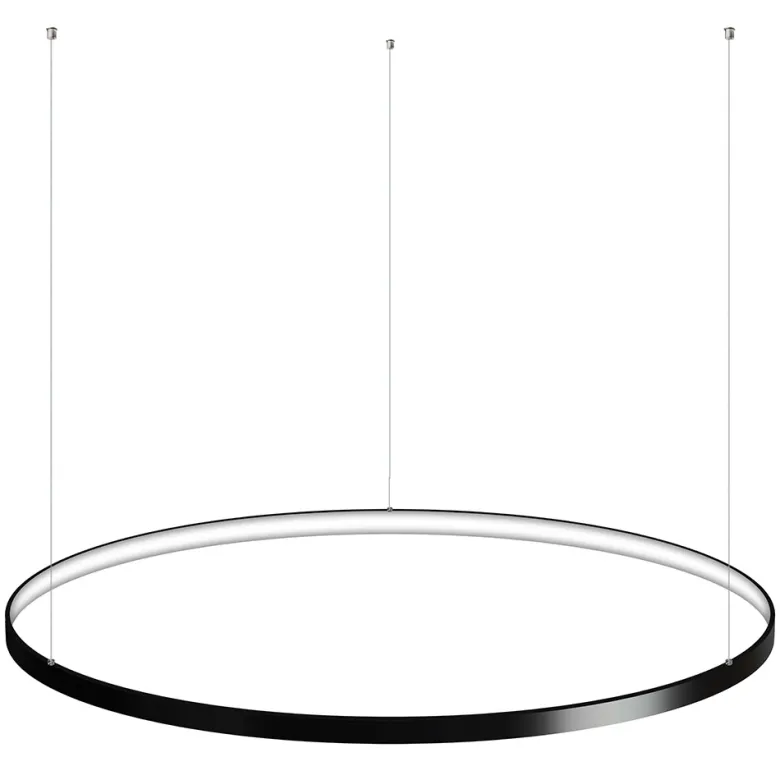 Luminaria superficie o suspendida CYCLE IN, 120W, antracita, Ø100cm