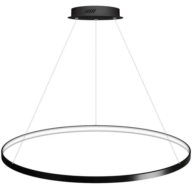 Luminaria superficie o suspendida CYCLE IN, 120W, antracita, Ø100cm