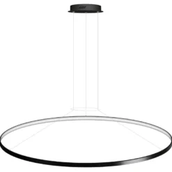 Luminaria superficie o suspendida CYCLE IN, 160W, antracita, Ø140cm