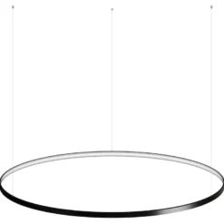 Luminaria superficie o suspendida CYCLE IN, 160W, antracita, Ø140cm