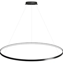 Luminaria superficie o suspendida CYCLE IN, 160W, antracita, Ø140cm