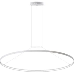 Luminaria superficie o suspendida CYCLE OUT, 130W, blanco, Ø140cm