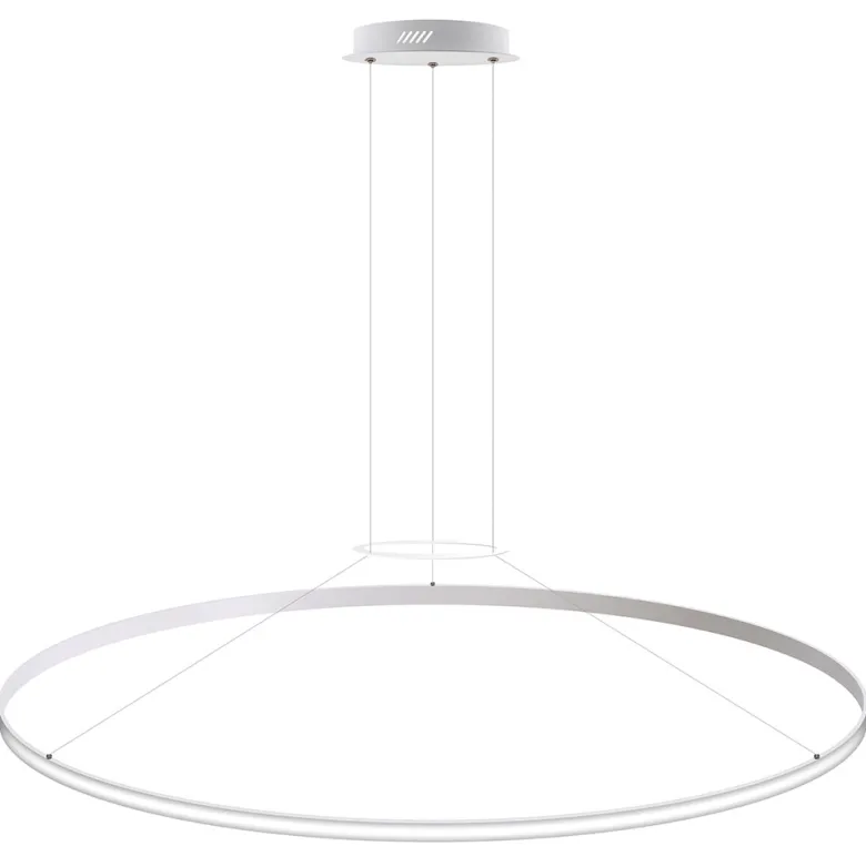 Luminaria superficie o suspendida CYCLE OUT, 130W, blanco, Ø140cm