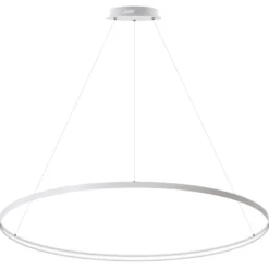 Luminaria superficie o suspendida CYCLE OUT, 130W, blanco, Ø140cm