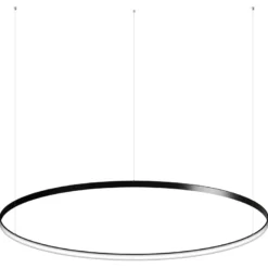 Luminaria superficie o suspendida CYCLE OUT, 130W, antracita, Ø140cm