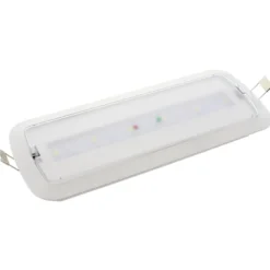 Luz de emergencia LED NICELUX con AUTO-TEST, Permanente / No permanente
