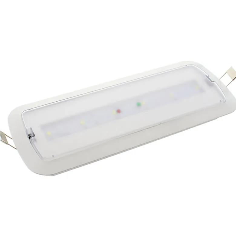 Luz de emergencia LED NICELUX con AUTO-TEST, Permanente / No permanente
