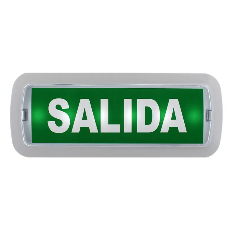 Luz de emergencia LED NICELUX con AUTO-TEST, Permanente / No permanente