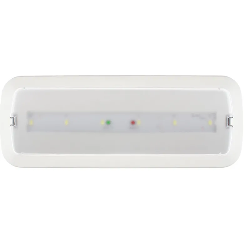 Luz de emergencia LED NICELUX con AUTO-TEST, Permanente / No permanente