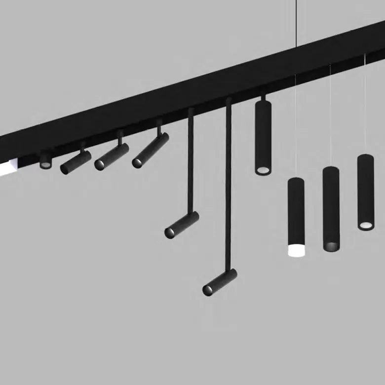MAGNETIC TRACK empotrado Carril negro 1m