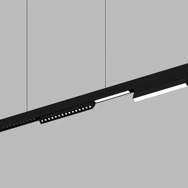 MAGNETIC TRACK empotrado Carril negro 2m