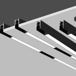 MAGNETIC TRACK empotrado Carril negro 2m