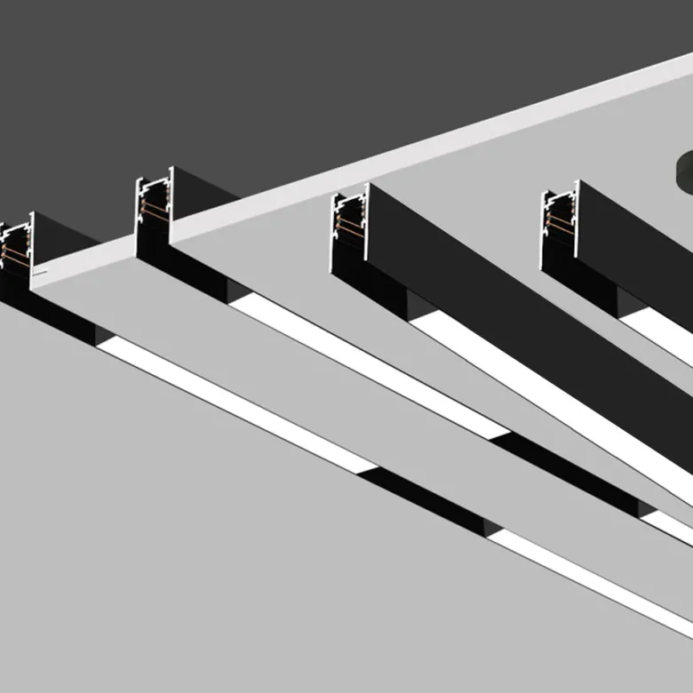 MAGNETIC TRACK empotrado Carril negro 2m
