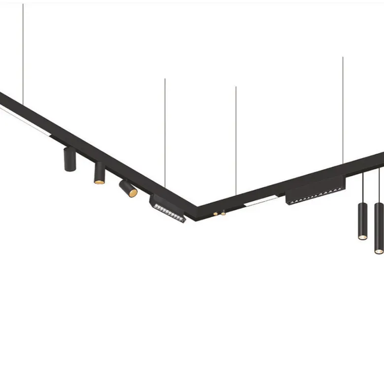 MAGNETIC TRACK empotrado Carril negro 2m