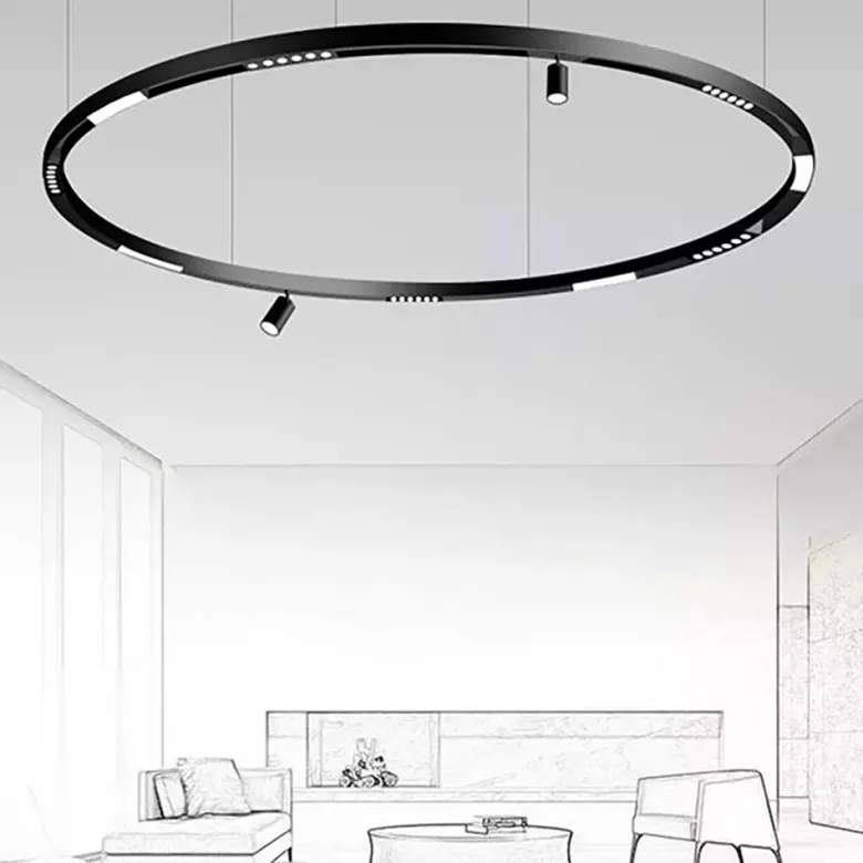 MAGNETIC TRACK ROUND Carril negro 1000mm