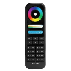 Mando a distancia RGB+CCT 8 zonas, negro