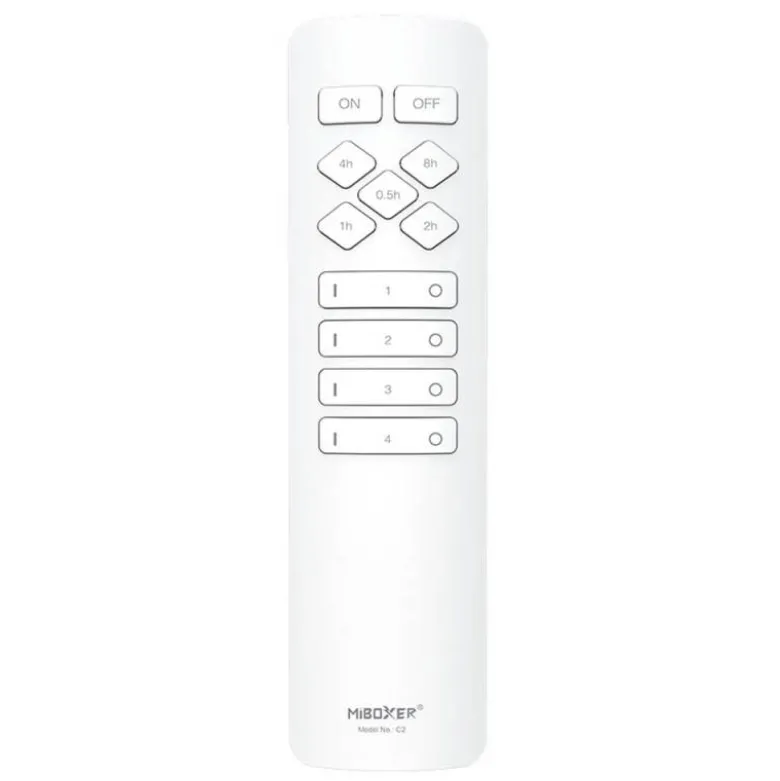 Mando a distancia 4 zonas monocolor/CCT C1, blanco