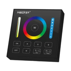 Mando de pared RGB+CCT táctil B0, negro