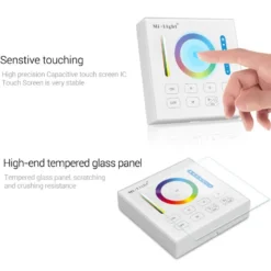 Mando de pared RGB+CCT táctil B0, negro