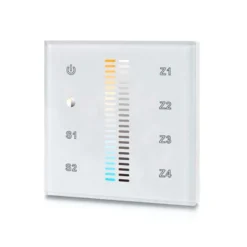 Mando LB2830 DUAL RF, Táctil 4 zonas, blanco