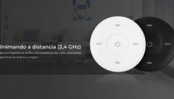 Mando Mini RF monocolor+CCT ROUND táctil, blanco