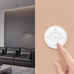 Mando Mini RF monocolor+CCT ROUND táctil, blanco