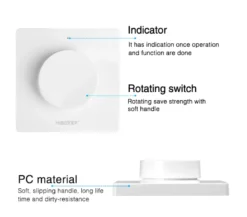 Mando RF monocolor+CCT ROUND, blanco