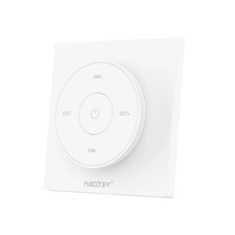 Mando RF monocolor+CCT ROUND táctil, blanco