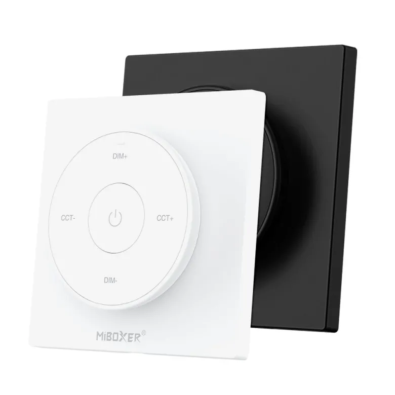 Mando RF monocolor+CCT ROUND táctil, blanco