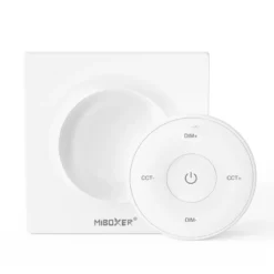 Mando RF monocolor+CCT ROUND táctil, blanco
