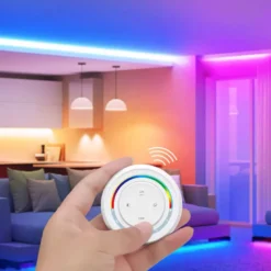 Mando RF Rainbow RGB+CCT ROUND Magnetic táctil 4 zonas