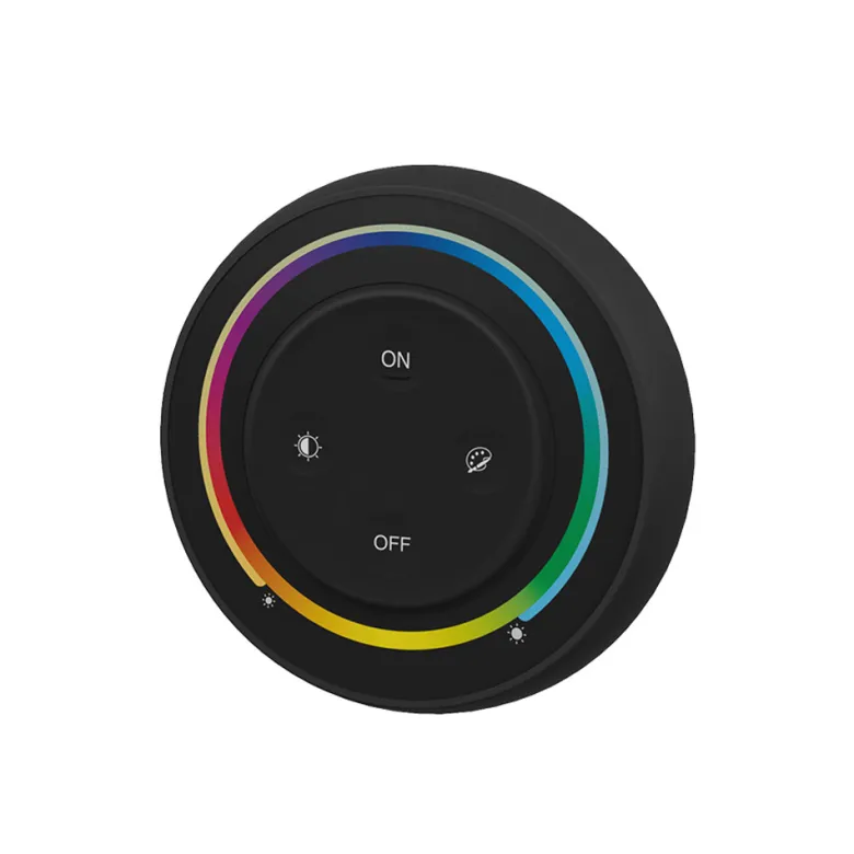 Mando RF RGB+CCT ROUND Magnetic táctil, negro