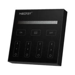Mando 4 zonas MONO táctil B1, negro