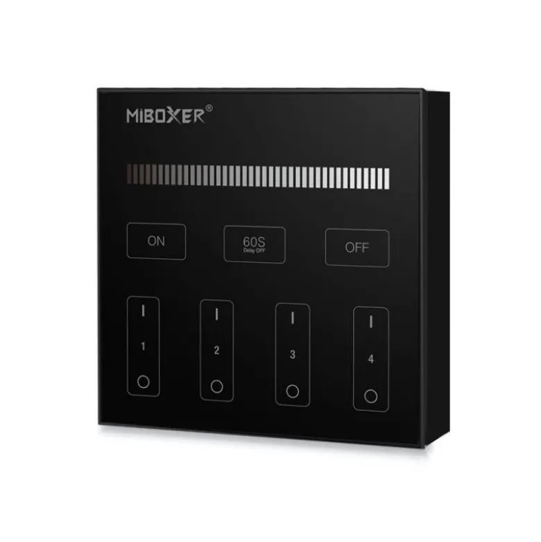 Mando 4 zonas MONO táctil B1, negro