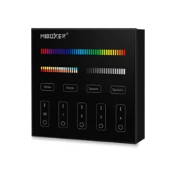 Mando 4 zonas RGB+CCT táctil B4, negro