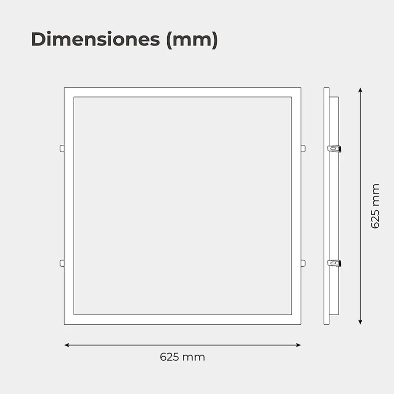 Marco para empotrar Panel Led 60x60cm