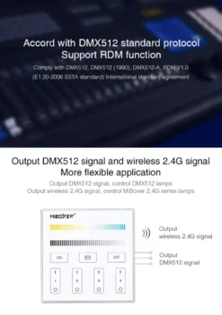 Master Control CCT, DMX512, 2.4Ghz RF