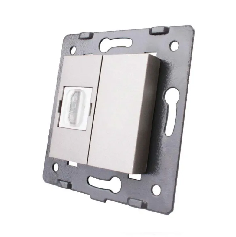 Mecanismo de empotrar HDMI, gris LIVOLO
