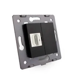 Mecanismo de empotrar HDMI, negro LIVOLO
