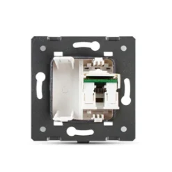 Mecanismo de empotrar Red RJ45, negro LIVOLO