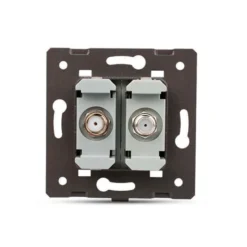 Mecanismo de empotrar 2x TV, golden LIVOLO