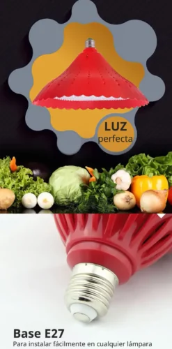 Pack 2 Bombillas E27 Led Profresh para Carnes y Frutas, 50W