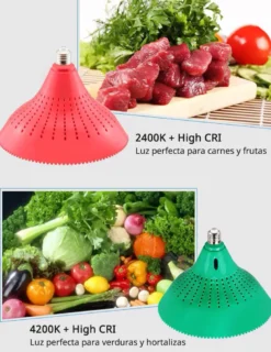 Pack 2 Bombillas E27 Led Profresh para Verduras, 50W