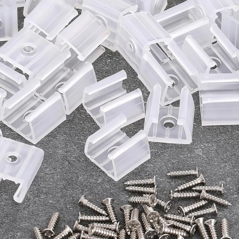 Pack de 10 Clips de fijación para tira led - 14mm