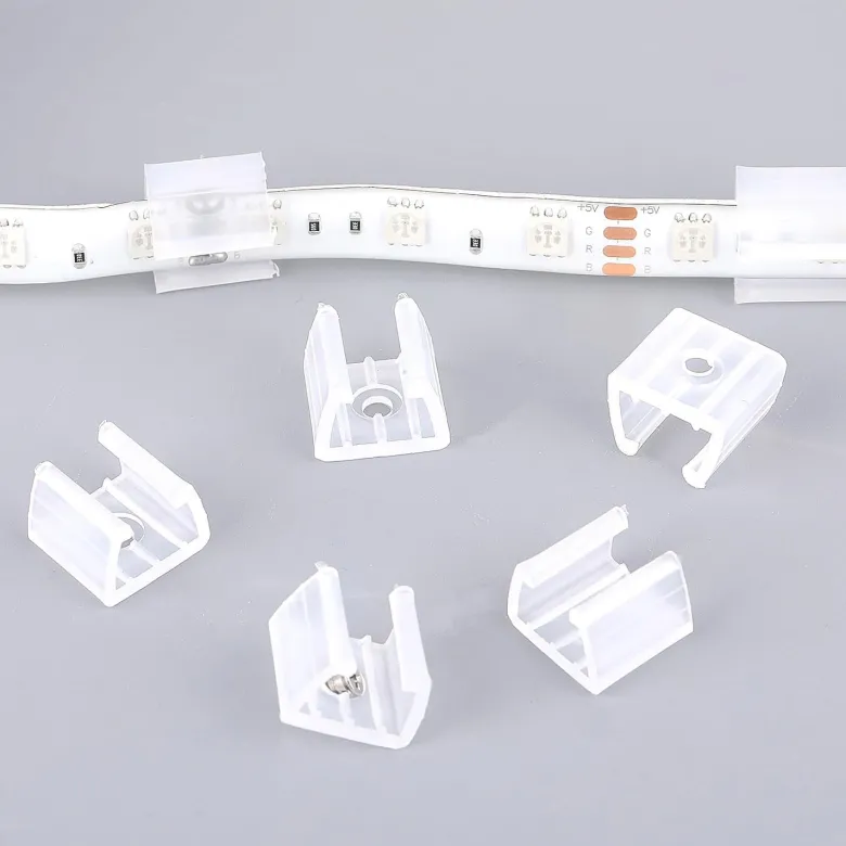 Pack de 10 Clips de fijación para tira led - 14mm