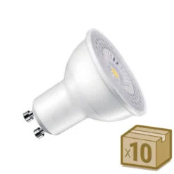 Pack 10 x Bombilla LED GU10 60º, 7W