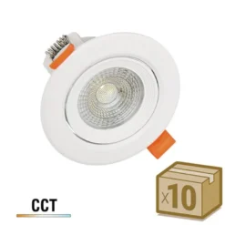 Pack 10 x Downlight Led DTAK, 7W, 3CCT