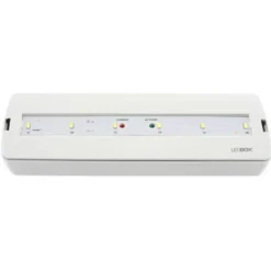 Pack 5 x Luz de emergencia LED NICELUX con AUTO-TEST, Permanente / No permanente